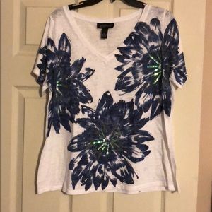 INC shirt sleeve shirt